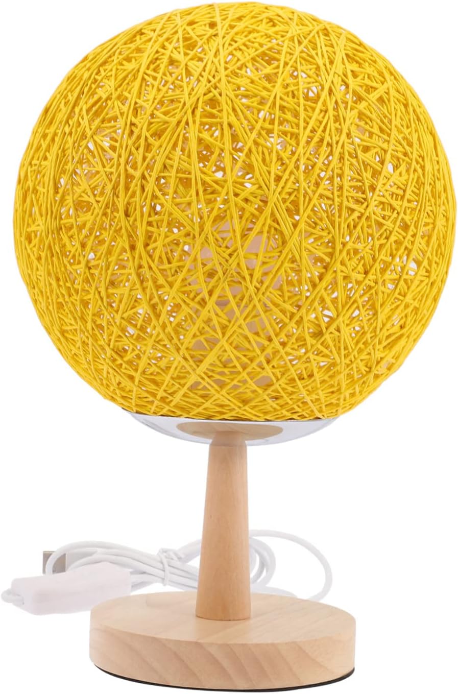 Rattan Ball Night Lamp Led Boys and Girls Desk Light for Bedroom Decor Table Lamp Warm Glow for Teenage Girls