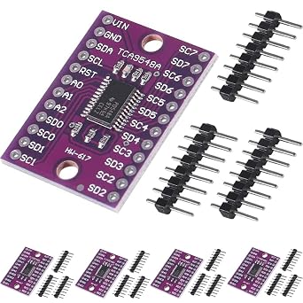 5PCS TCA9548A IIC Multiplexer Breakout Board 400kHz 1.8V - 5V 8 Channel I2C Communication Switch Development Expansion Board with Reset for Arduino