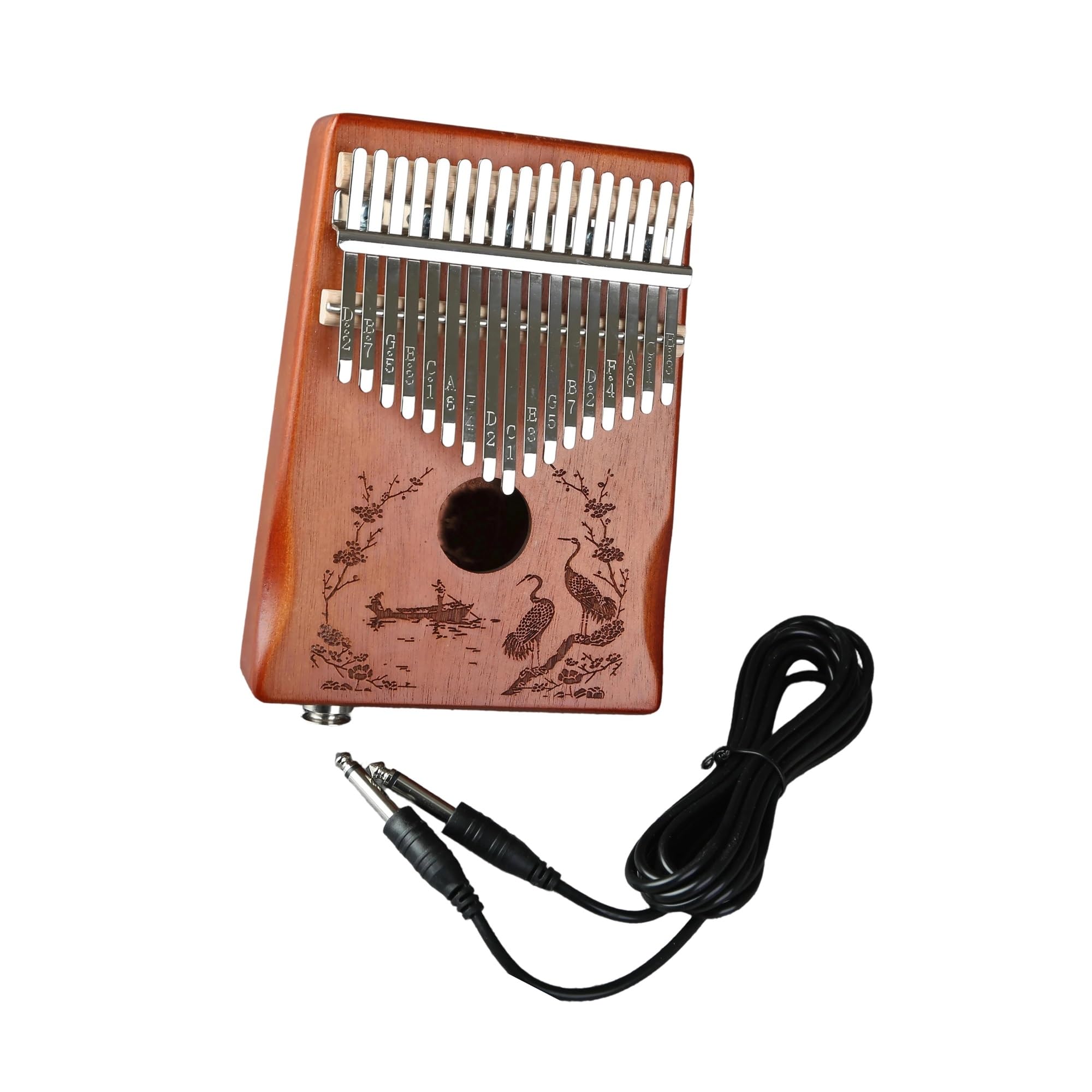 Kalimba Eléctrico De 21 Tonos Con Sintonización Manual De 17 Teclas Con Conexión De (17key)
