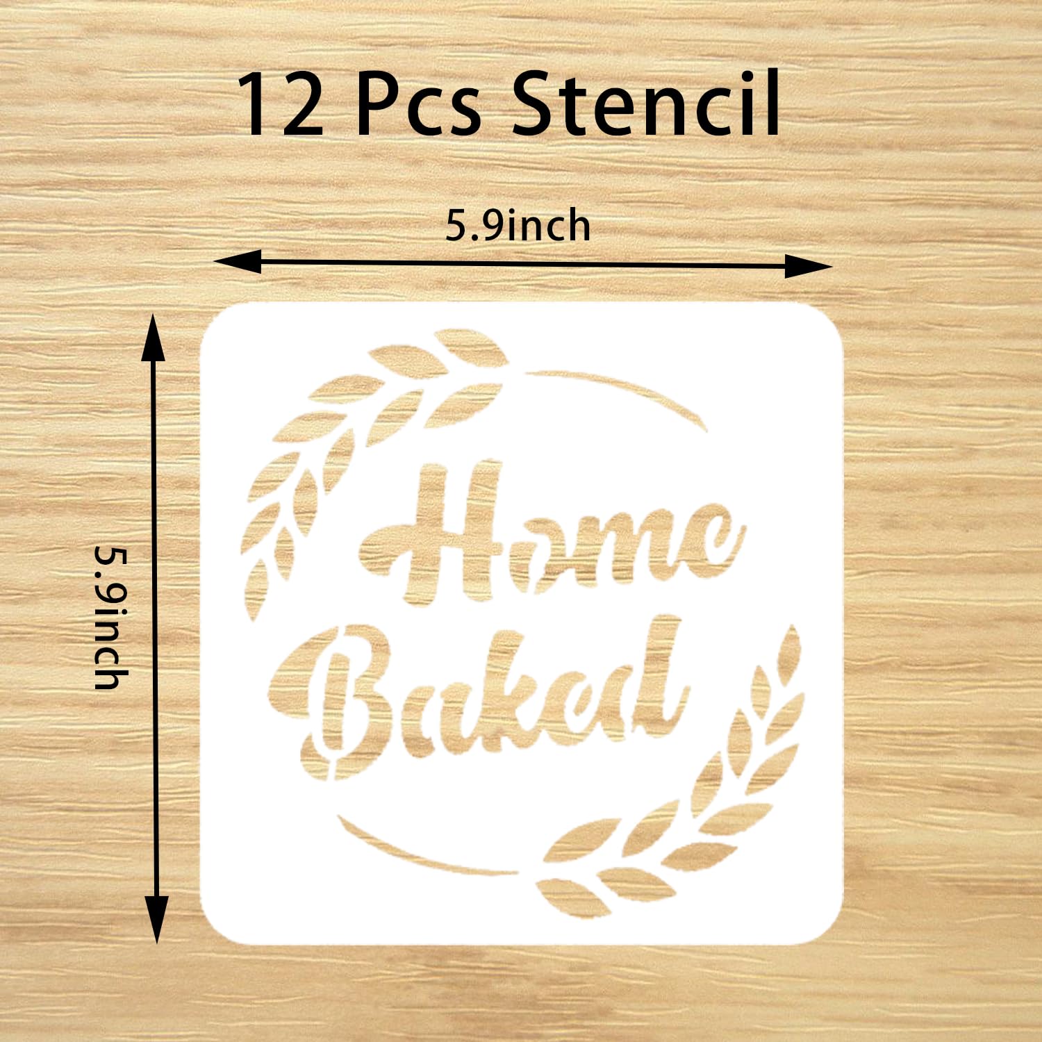European Artisan Bread Stencils - 12 Style Baking Stencil Set with Flour Sifter for Sourdough Mold Set Cook Stencil Baking Template Bread, Cake, Pie, or Cookie for Decorating