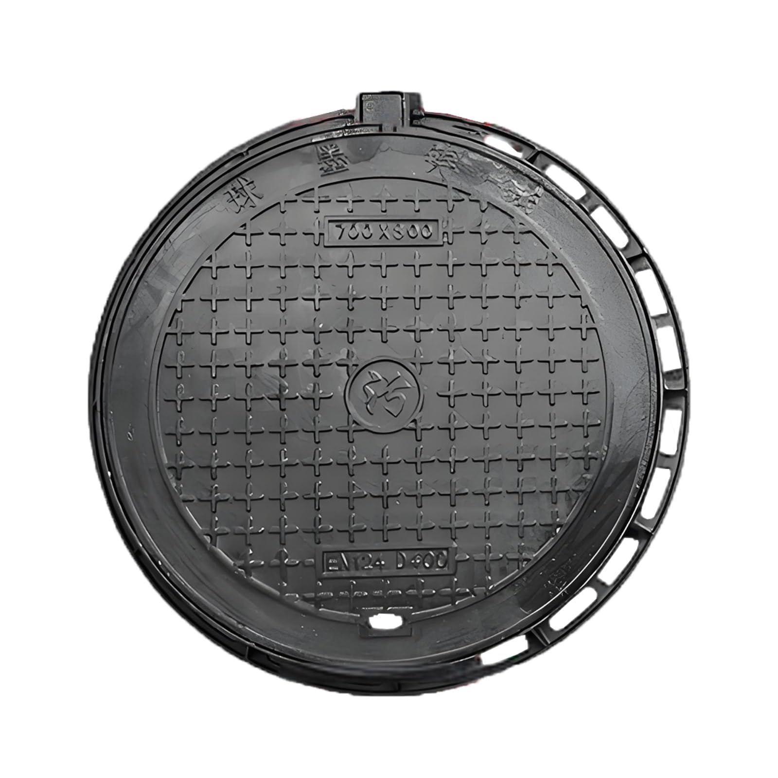 LWJSOCP Manhole Cover,Heavy Duty Metal Septic Tank Manhole Cover, Round Inspection Lid for Sewage Basin, Durable and Weather-Resistant, Ideal for Sewer Systems and Waste Management