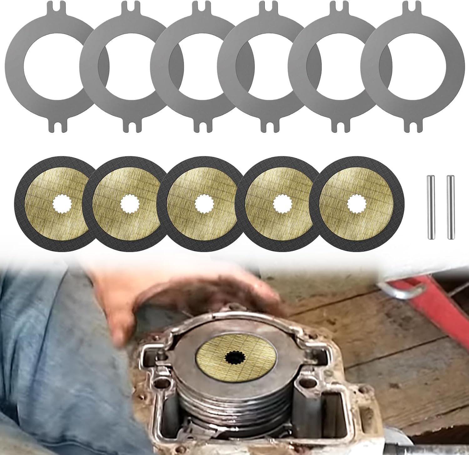 Amazon.com: For John Deere Brake Kit, AM148465 Wet Brake Disk Kit fits ...