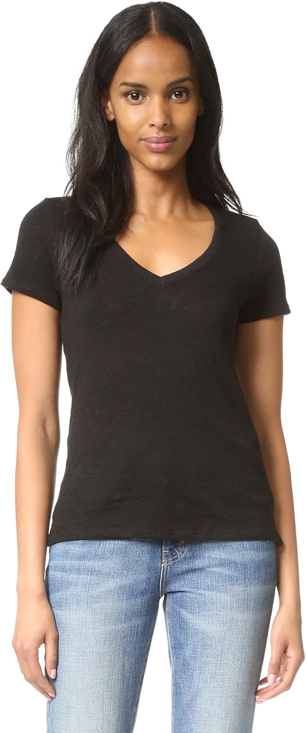 Anthony Thomas Melillo ATM Women's Schoolboy V Neck Tee