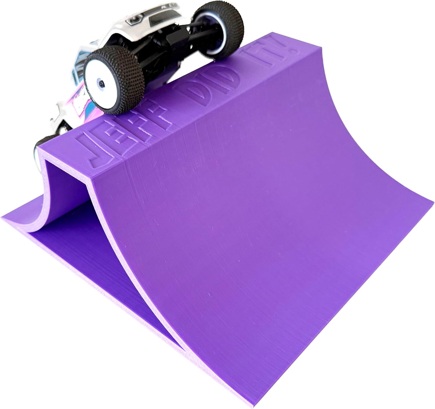 Jeff Did It! 1/24th Monster Truck Stunt Ramp A - Works as Display Stand - Includes Anti Slip Rubber Feet - Catch Big Air! - FREE SHIPPING (Purple)