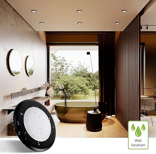 Miniatura 5 de ASD Luces LED de disco de 4 pulgadas  2700K3000K3500K4000K5000K, 10W 685LM  Luz de techo regulable de perfil bajo, accesorio de montaje en