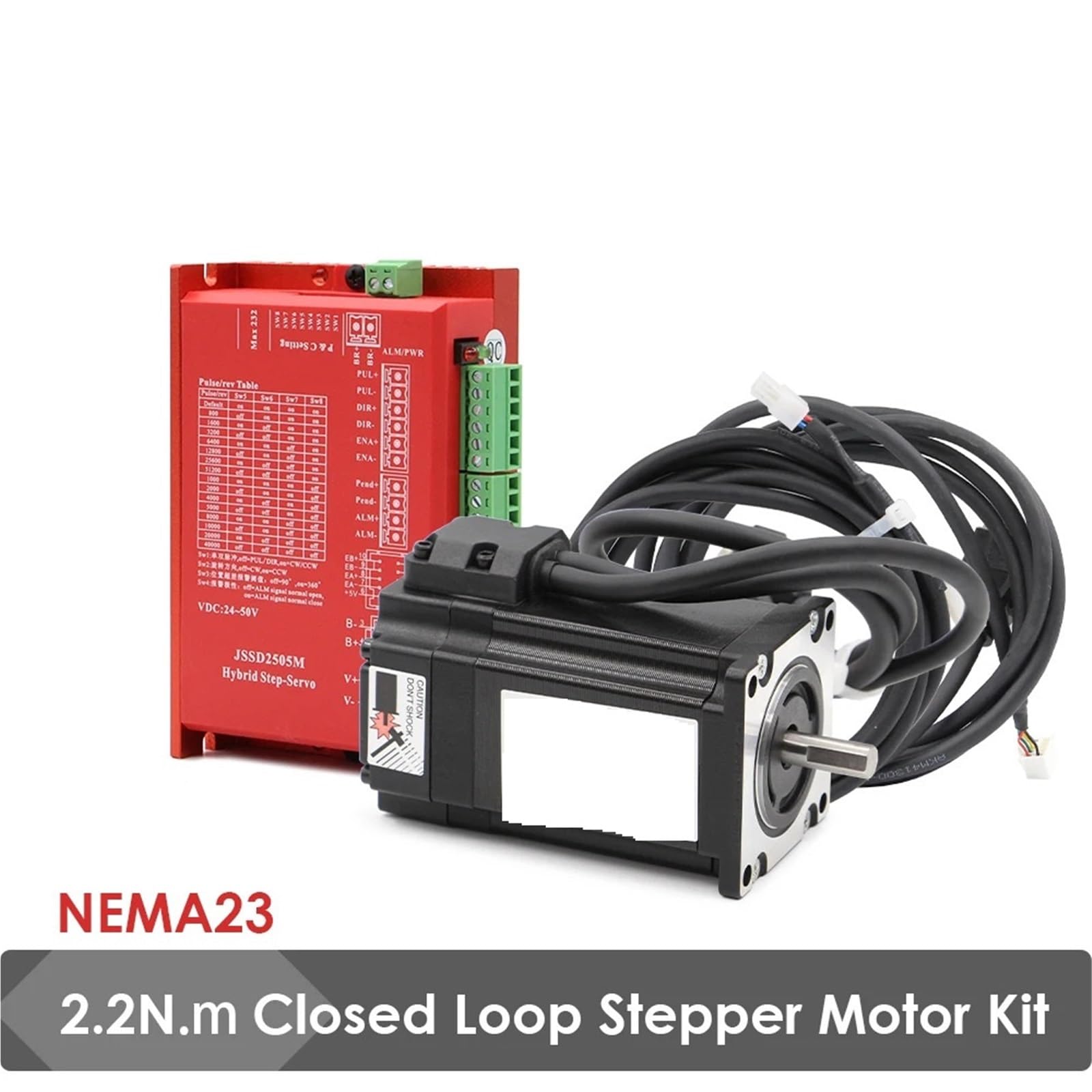 silnik krokowy do naleśników Silnik krokowy NEMA23 z zamkniętą pętlą, 2,2 Nm, 285 uncji, silniki krokowe i sterowniki, zestawy silników serwo SSD257EC80E1 JSD2505M Silnik krokowy(Only Driver)