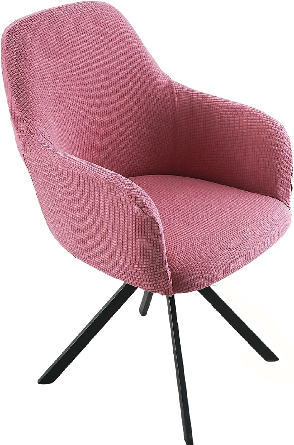 FZ FUTURE Jacquard Accent Dining Chair Cover with Wingback Arms,Stretch Office Chair