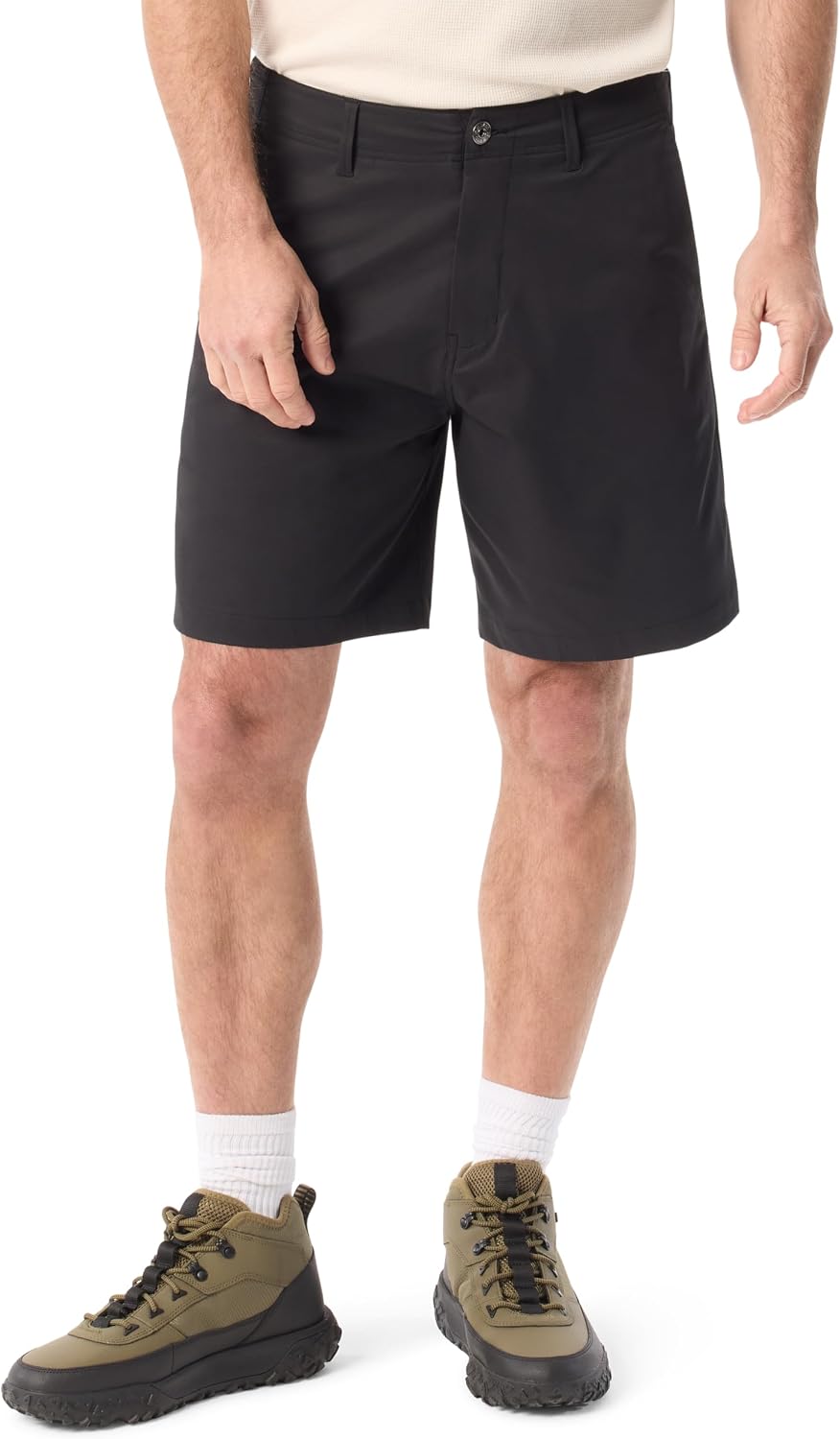 BASS OUTDOOR Men's Water Repellemt Front Zip Traverler Short with 4 Pockets Standard image 5