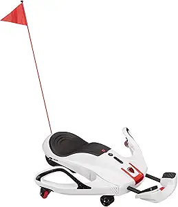 Rollplay Nighthawk NexGen Electric Ride On Toy for Ages 6 & Up with High Power 24V Lithium Ion Battery, Side Handlebars for Steering, and a Top Speed of 6.5 MPH, White