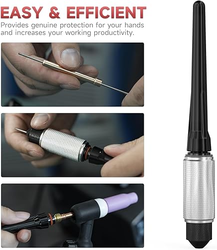 Miniatura 4 de YESWELDER TIG Tungsteno Manual Sacapuntas Titular Soldadura Tungsteno Pulido Pinza 116 '' 332 '' 18 '' TSH-01