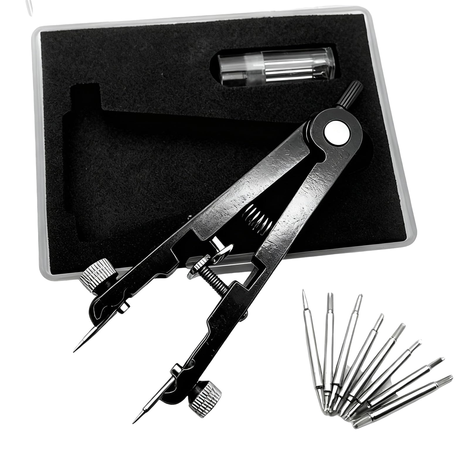 Apglsxy Black Professional Aluminum Spring Part Tool Watch Band Remover Plier Nonslip For Watchmakers And Collectors Spring Part Tweezer Tool