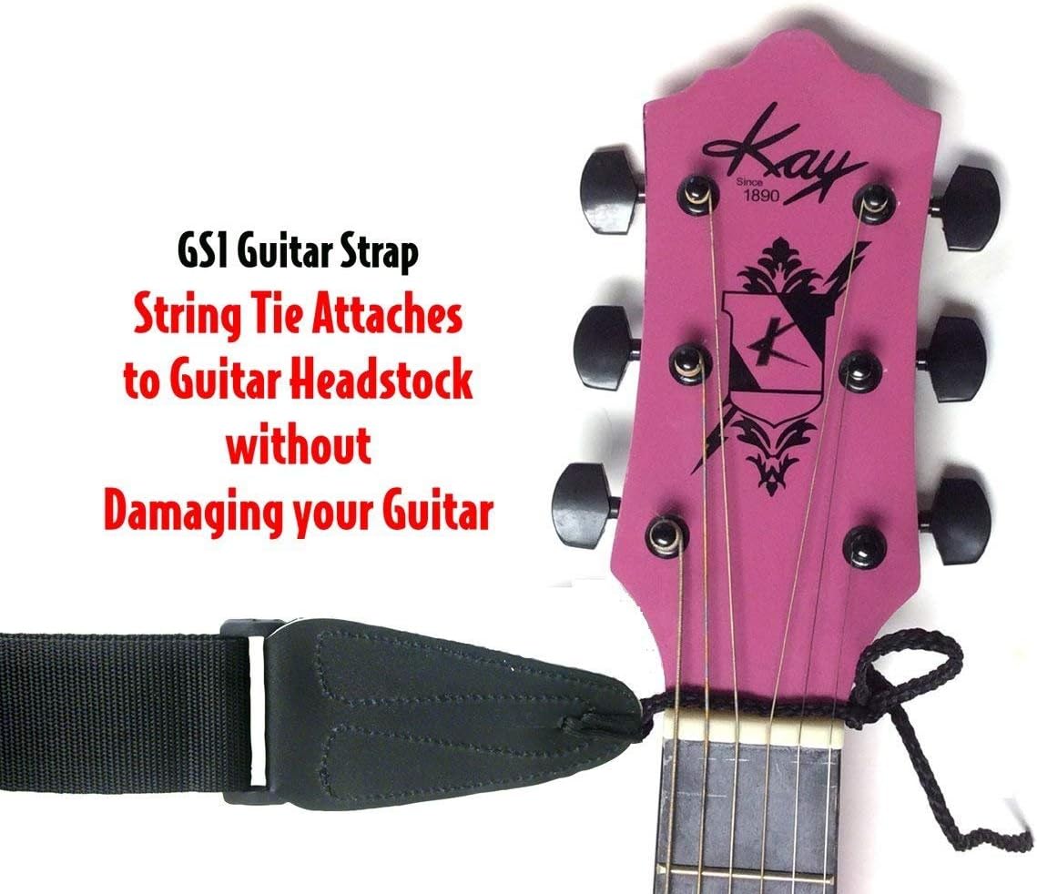 Performance Plus GS1O Electric or Acoustic Orange Guitar Strap