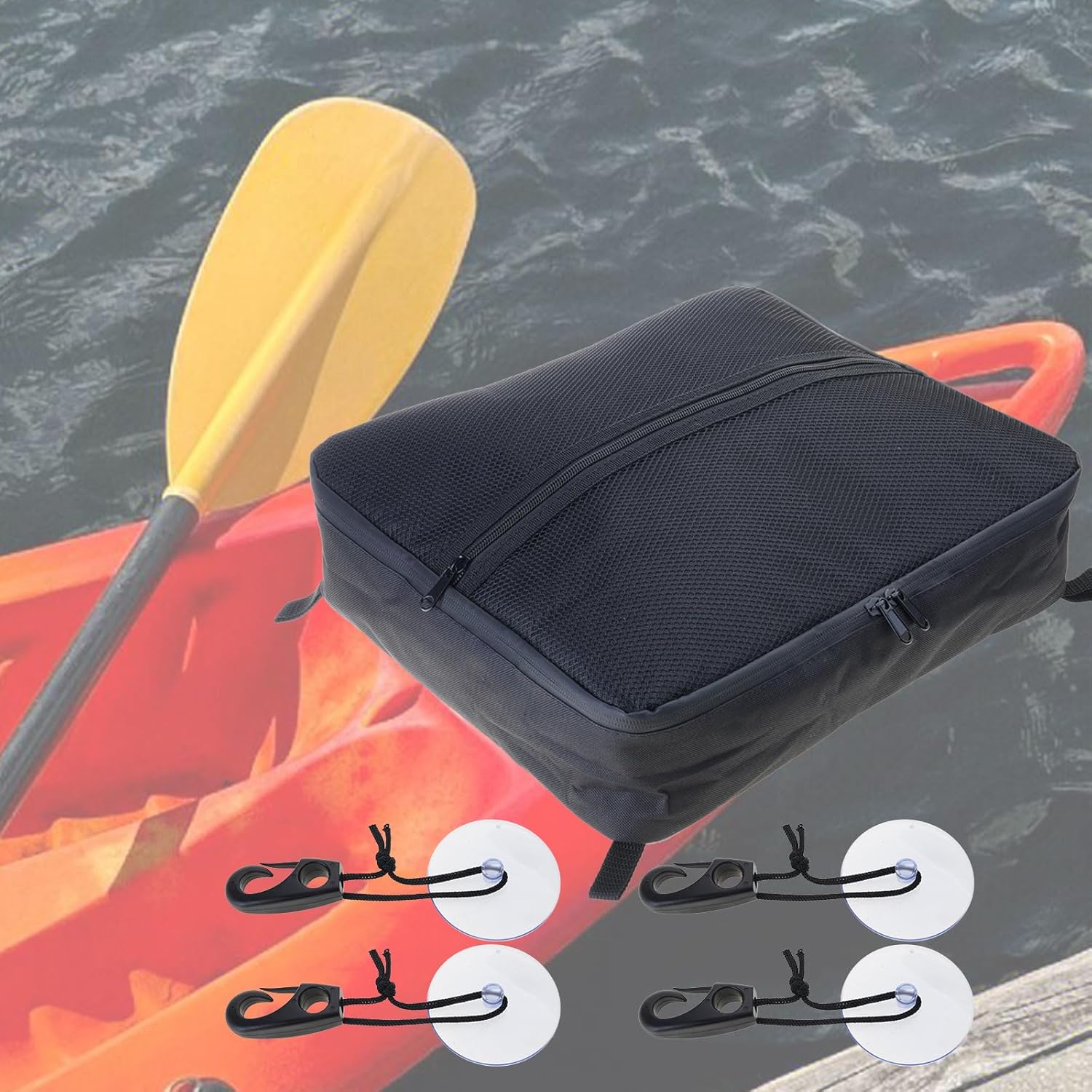 Waterproofs Paddle Board Coolers Bag Paddleboard Deck Coolers Storage Pouches For Kayak Adjustable Belt Board Storage Adjustable Shoulder Zippers Pouches