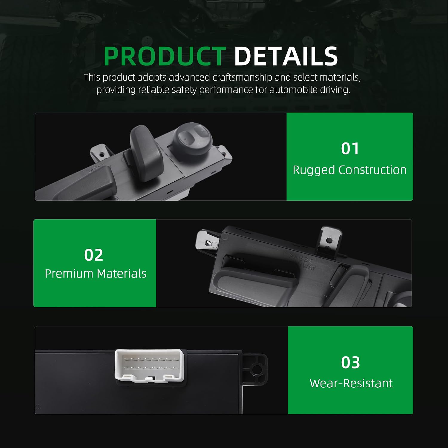 88193F8110TRY Front Left Driver Side Power Seat Switch, for Hyundai Sonata 1.6/2.0/2.4L 2015-2019, for Hyundai Tucson 1.6/2.0/2.4L 2016-2020#OE 88193-F8110TRY 88193-C2020TRY 88193C2020TRY