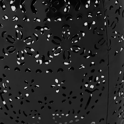 Miniatura 9 de Christopher Knight Home Ruby Outdoor - Mesa auxiliar de hierro de 12 pulgadas, color negro