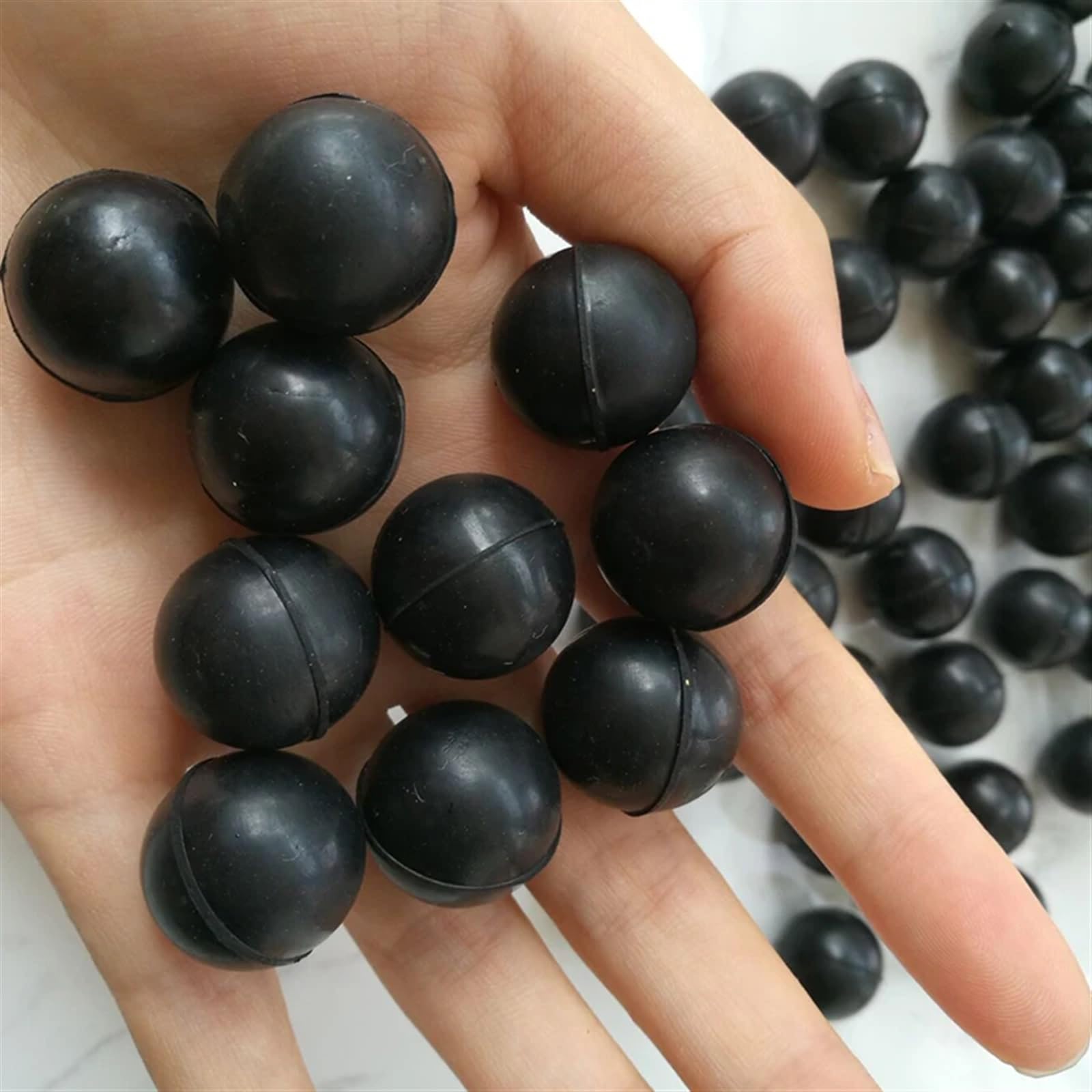 5 uds/100 Uds diámetro 4mm a 12,7mm bola de goma NBR sólida Bola de goma de sellado de caucho de nitrilo Bola de goma NBR tiene línea de molde pequeña (Tamaño : Diameter 12.7mm 100Pcs)