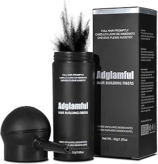 Adglamful Hair Fibers for Thinning Hair, Hair Building Fibers Spray with Spray Applicator, Undetectable & Long-lasting, In...
