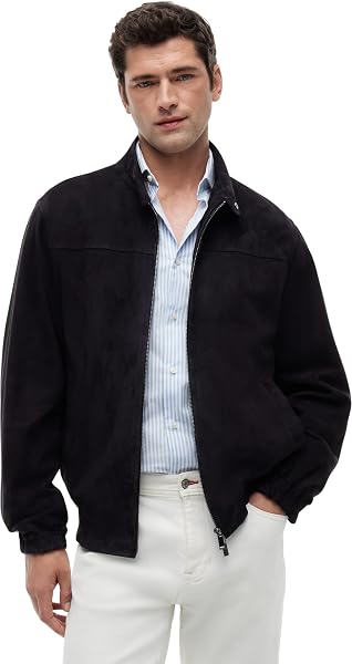Tommy Hilfiger Męska kurtka motocyklowa DC ESSENTIAL LEATHER JACKETMW0MW42691, NIEBIESKI, XXL