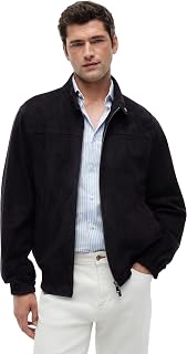 Tommy Hilfiger Męska kurtka motocyklowa DC ESSENTIAL LEATHER JACKETMW0MW42691, NIEBIESKI, M