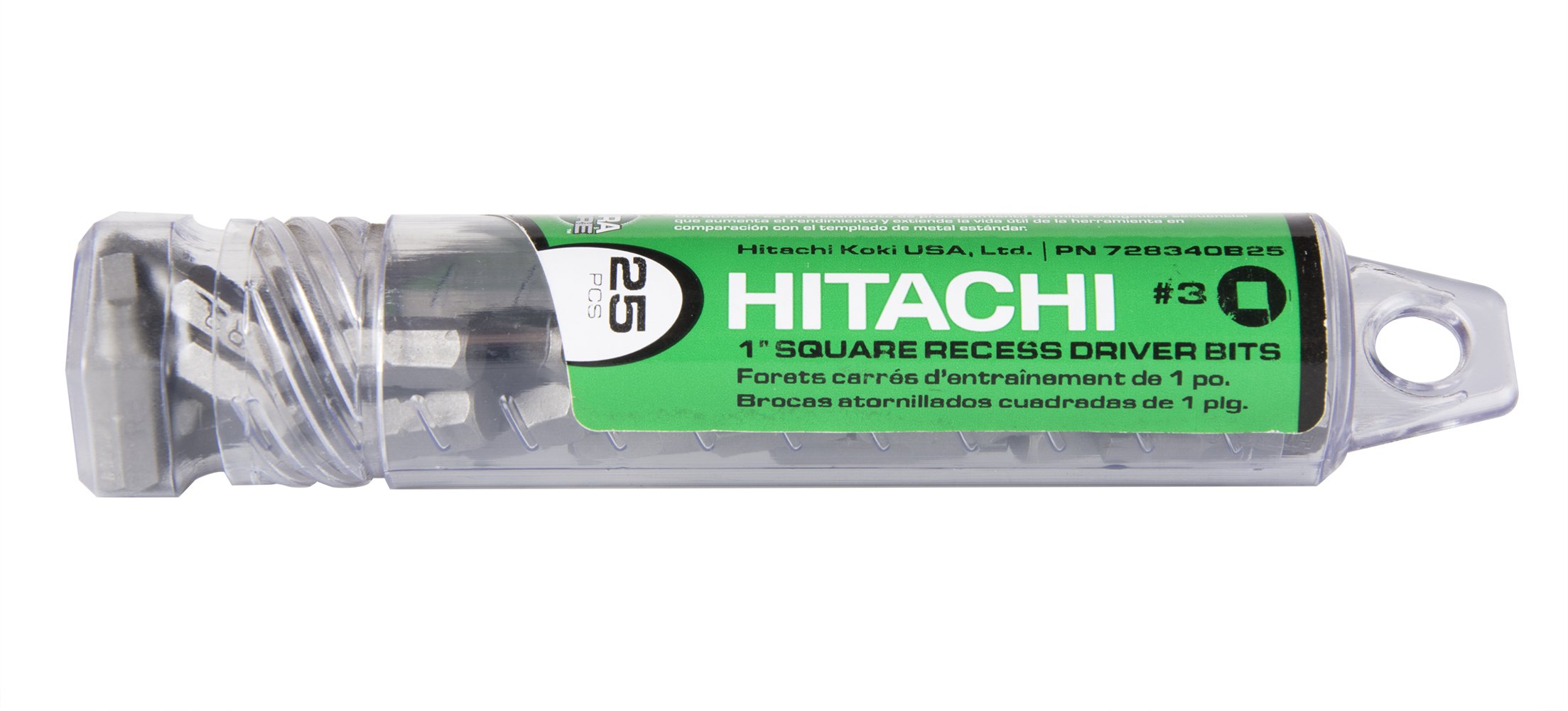 Hitachi Robertson #3 Bits, 25 Stück – Gehärtet, Langlebig, Für Schraubarbeiten In Werkstatt & Haushalt