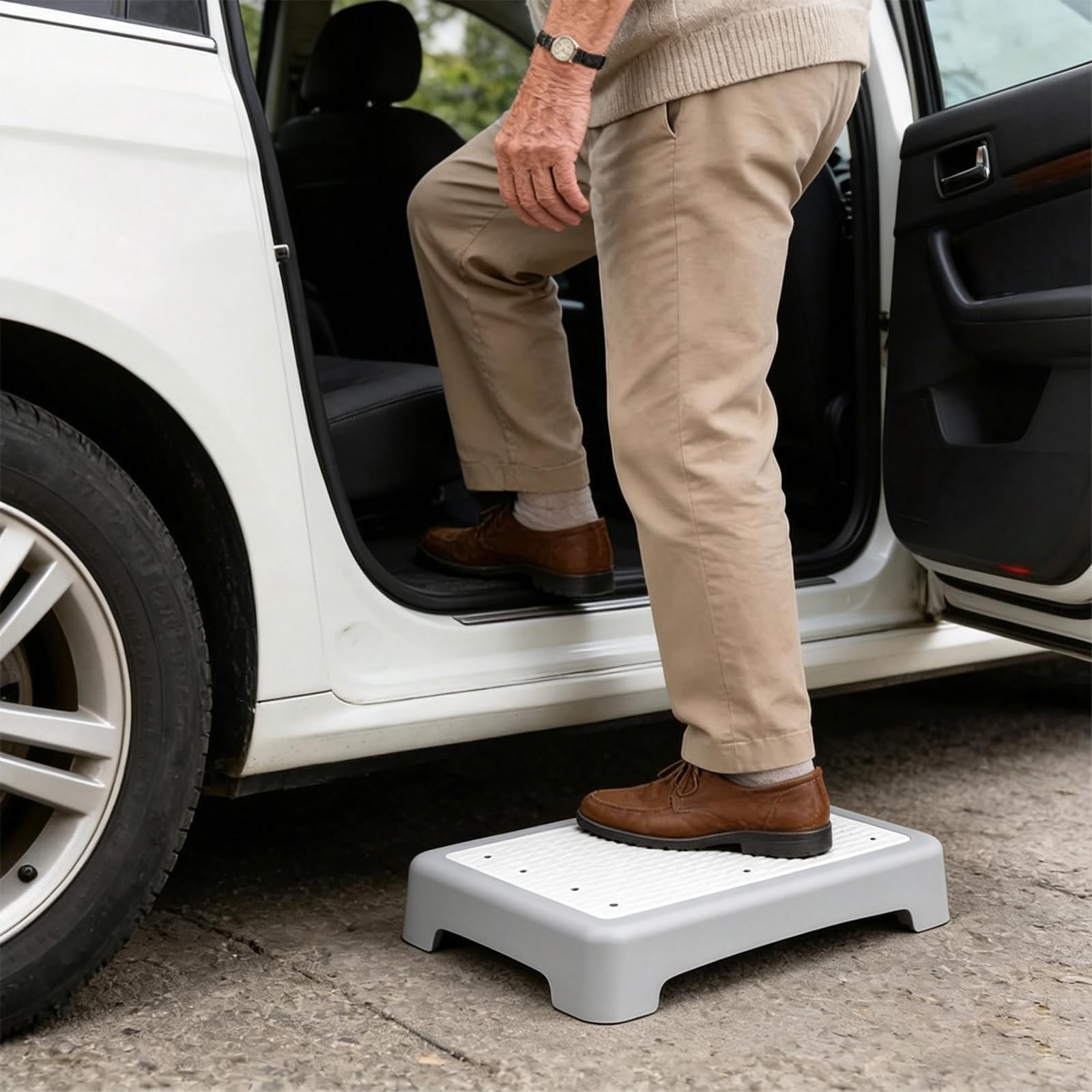 Pedana antiscivolo da 9 cm, camminata piede anziana | Passeggiata Doccia Piede per Doccia, Vasca da bagno, Auto, Interno ed Esterno, Capacità di Carico: 220 Kg