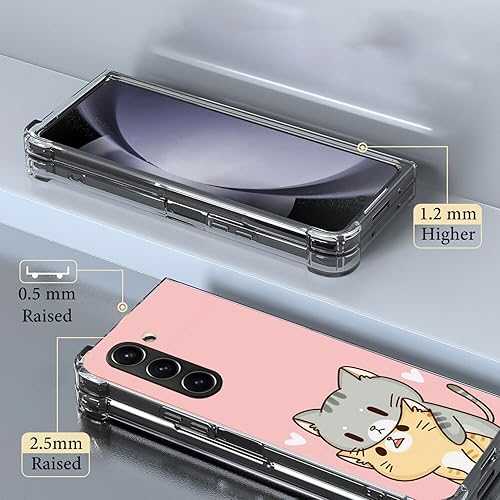 Miniatura 9 de Funda para Galaxy Z Fold 5, protección retro de la bandera estadounidense a prueba de golpes, carcasa protectora de cuerpo completo de TPU