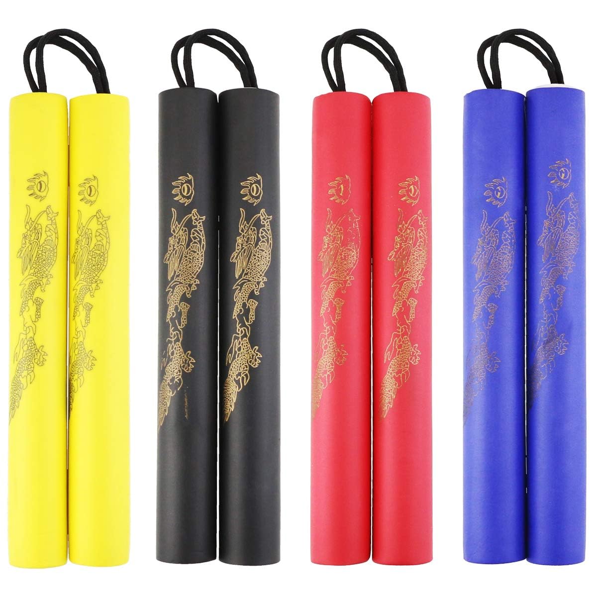 Wpxmer 6 Pack Foam Rubber Training Sticks, Martial Art Sticks for Kids & Beginners Practice and Training