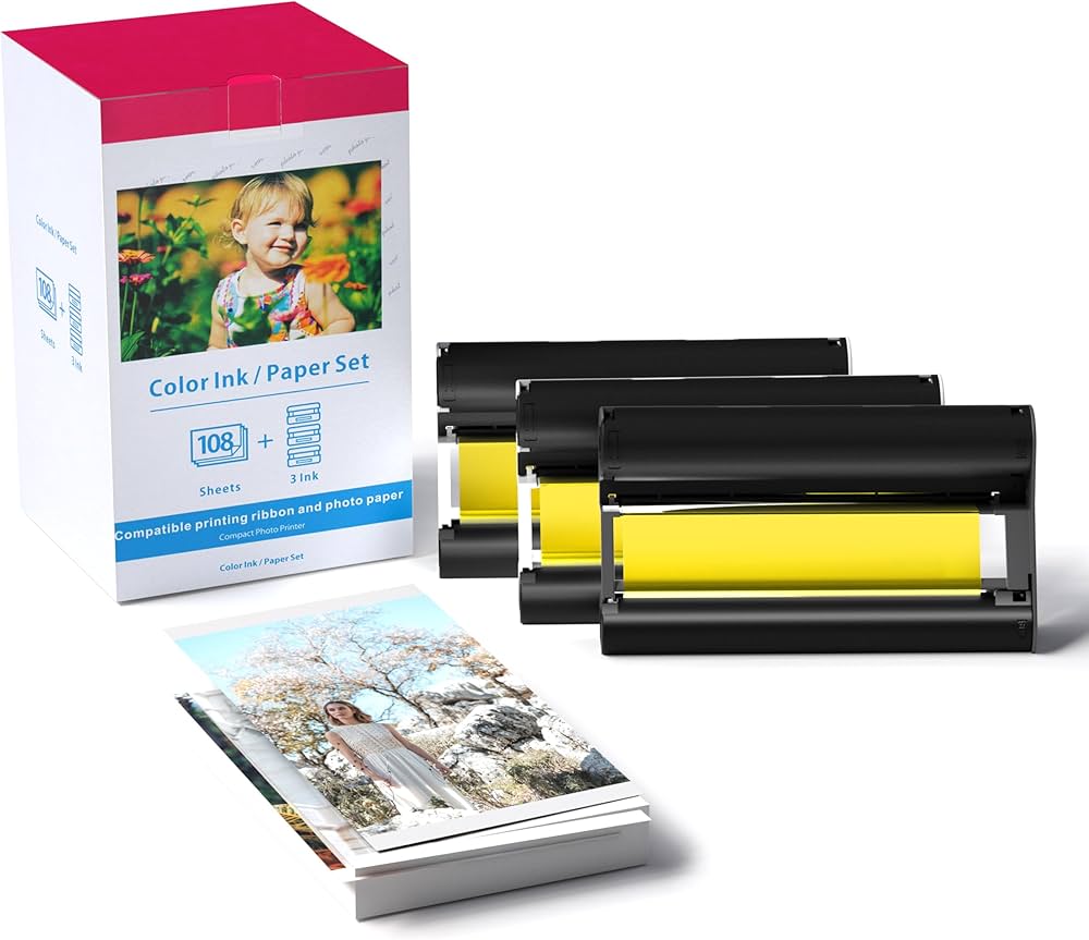 Amazon | Aitepu 互換 キャノン 写真用紙 L判 KL-108IN, 光沢紙 カラー