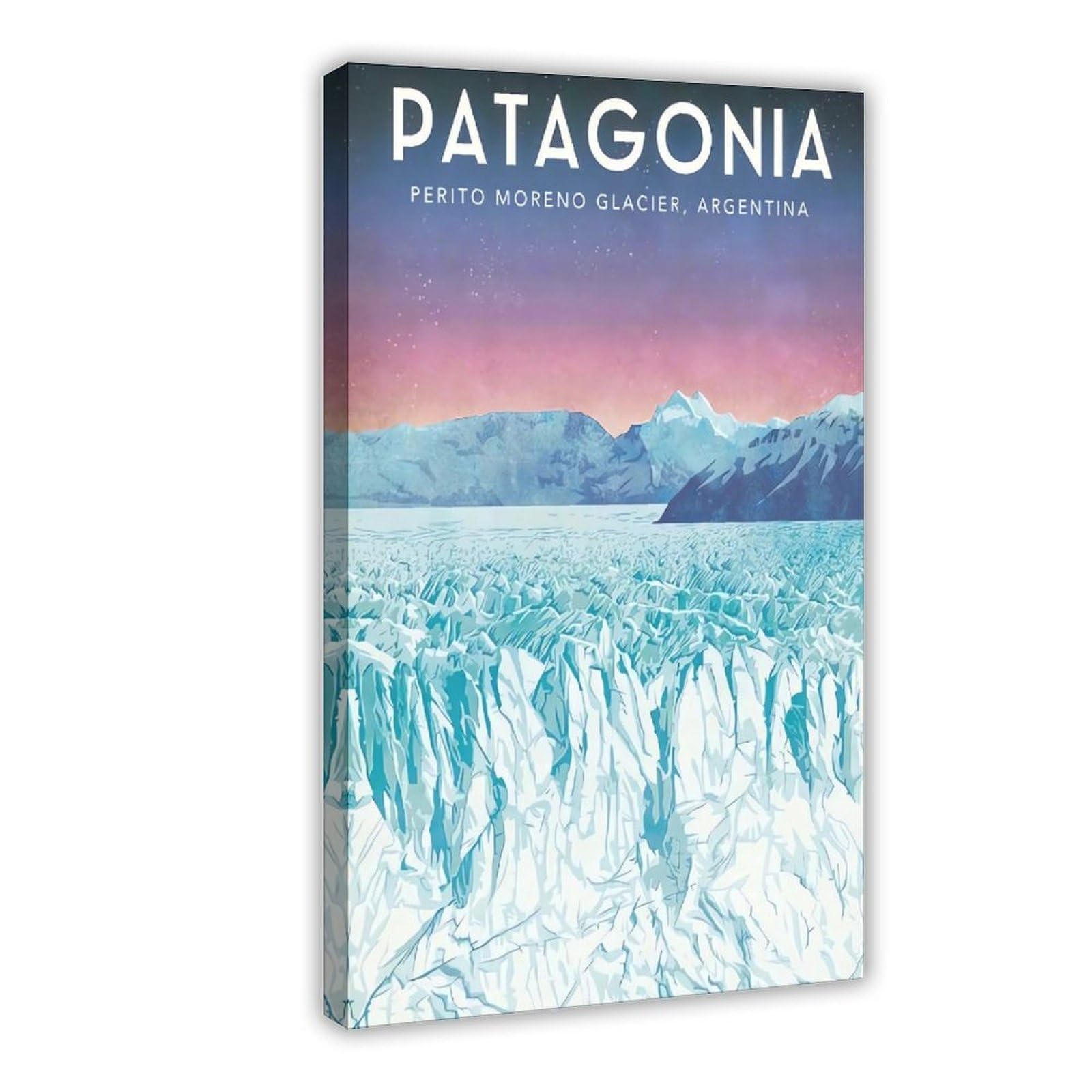 QNVJQKDSI Patagonia Travel Vintage Canvas Poster Bedroom Decor Landscape Office Room Decor Gift 16" L X 24" W