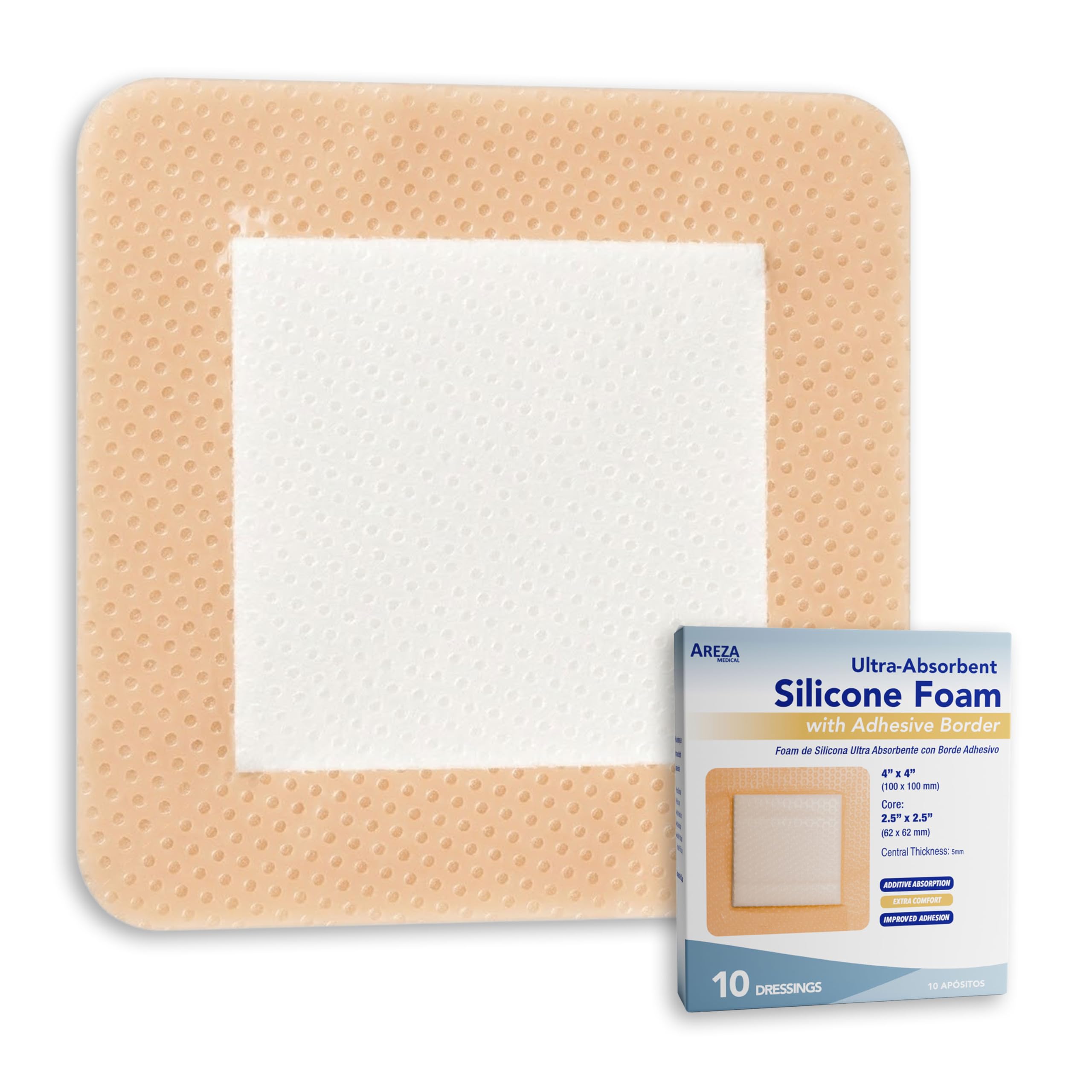 layers of wound dressing Superabsorbent dressings with SAP inner core