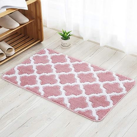 Amazon ラグ 洗える ラグマット 長方形 シンプル 幾何学 ピンク 防音 ふかふか下敷き 清清しい 45 70cm ルーム ホール おしゃれ 吸水 滑り止め 40 60cm 通年使用 リビングマット 新生活 ドアマット オンライン通販
