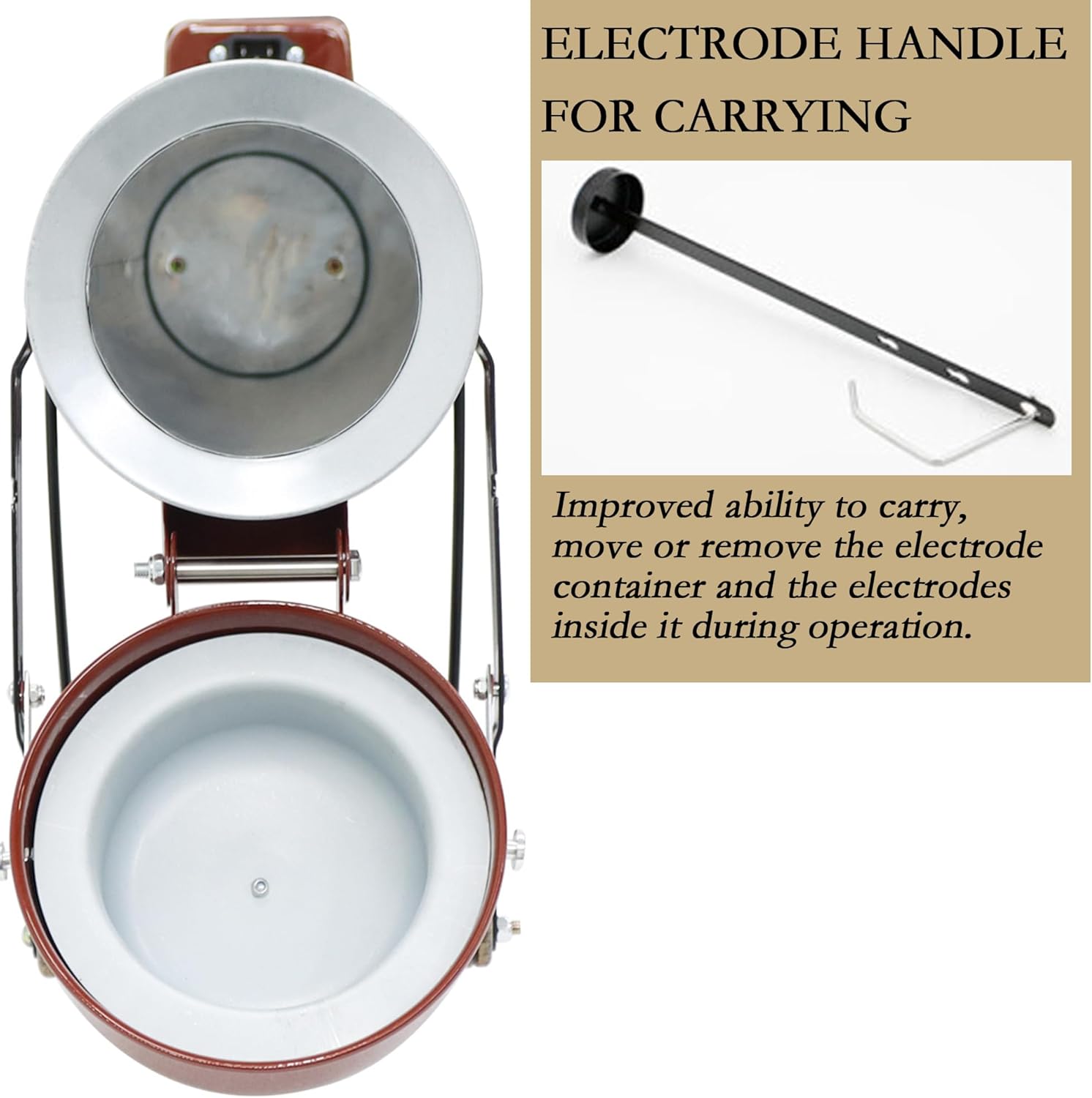 110V Welding Rod Oven 22LBS Portable Electrode Drying Oven for 17.72" (450mm) Electrodes,Stick Welding Electrode Storage Oven,Rod Oven for Stick Welding