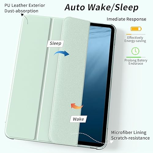 Miniatura 6 de Kenke Funda para iPad Pro de 11 pulgadas de 43221 generación 2022202120202018, compatible con carga de 2 lápiz con soporte lateral izquierdo