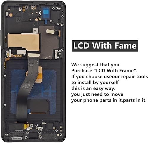 Miniatura 2 de AMOLED para Samsung Galaxy S21 Ultra 5G Reemplazo de pantalla con marco para Samsung S21 Ultra Kit de reemplazo de pantalla SM-G998u G998a G998w LCD