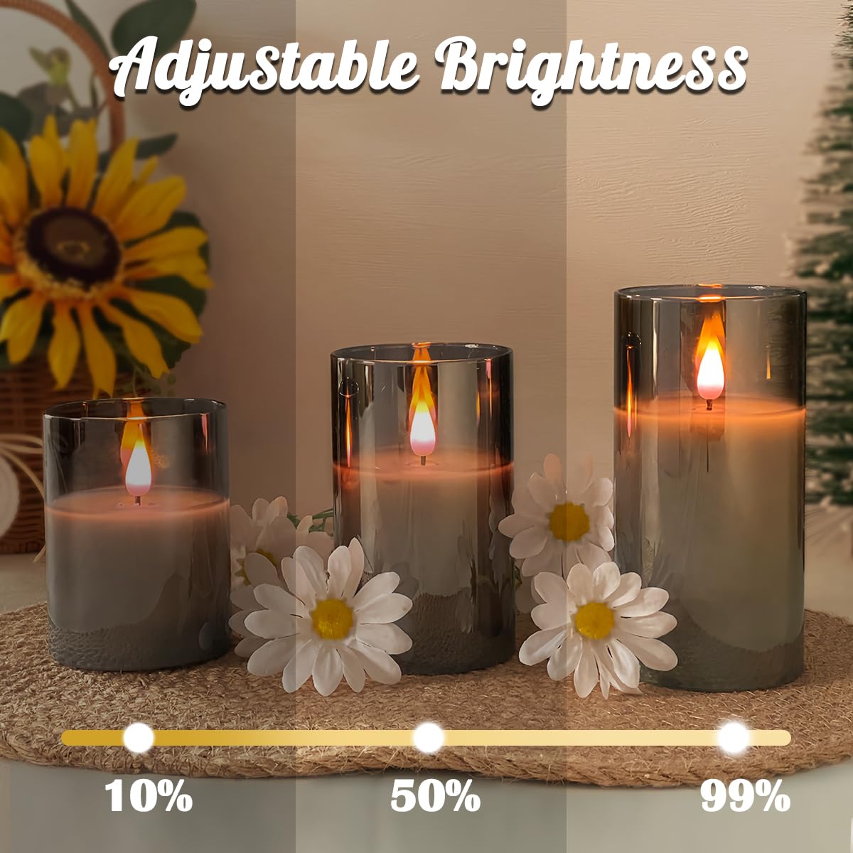 Lights4fun – Lampe étoile LED 36 LED Blanc Chaud – 22 Cm – Fonctionne Sur Piles AA Avec Minuterie 6h – Déco Noël Intérieur