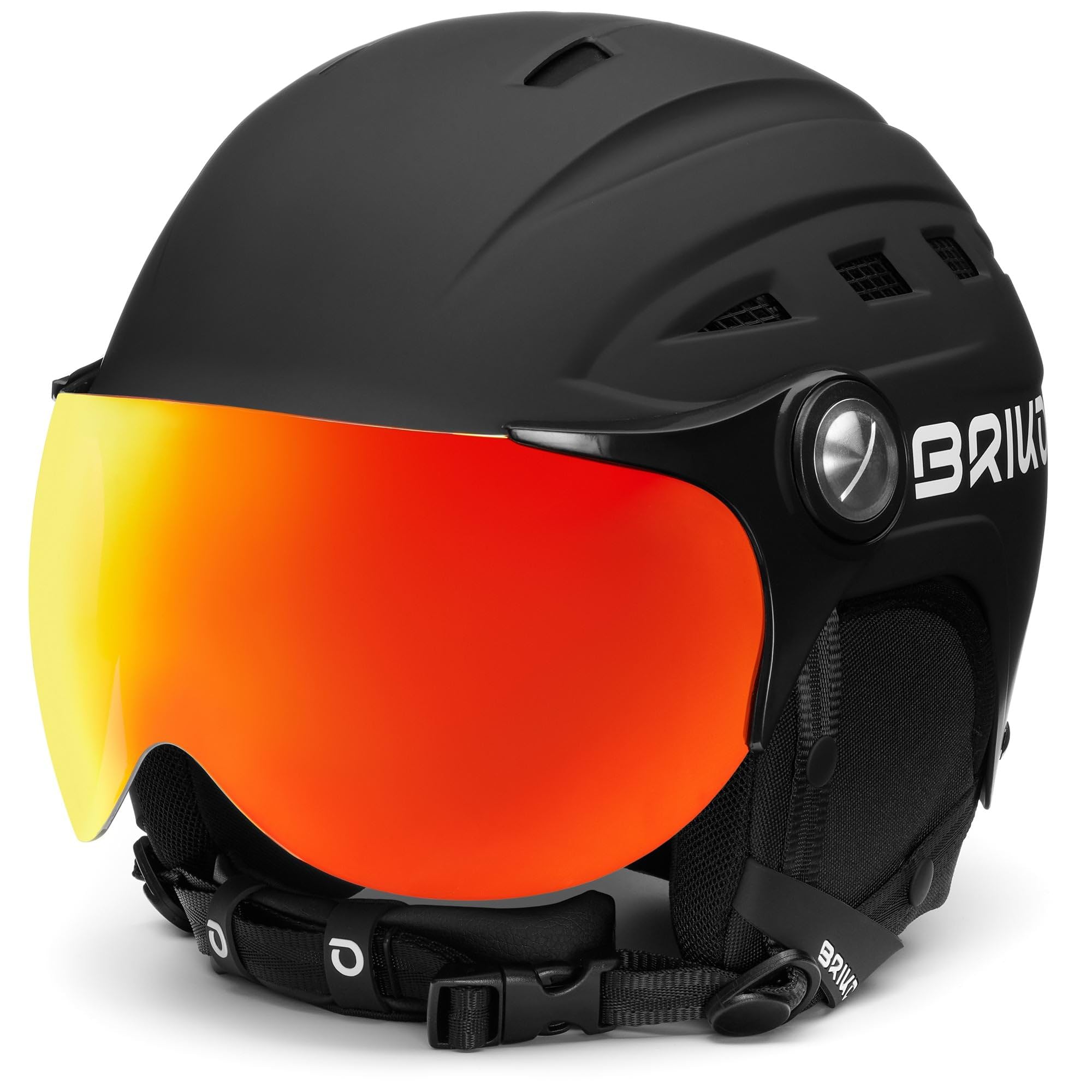 Briko Zante Visor, Helmet Unisex, Matt Black, M