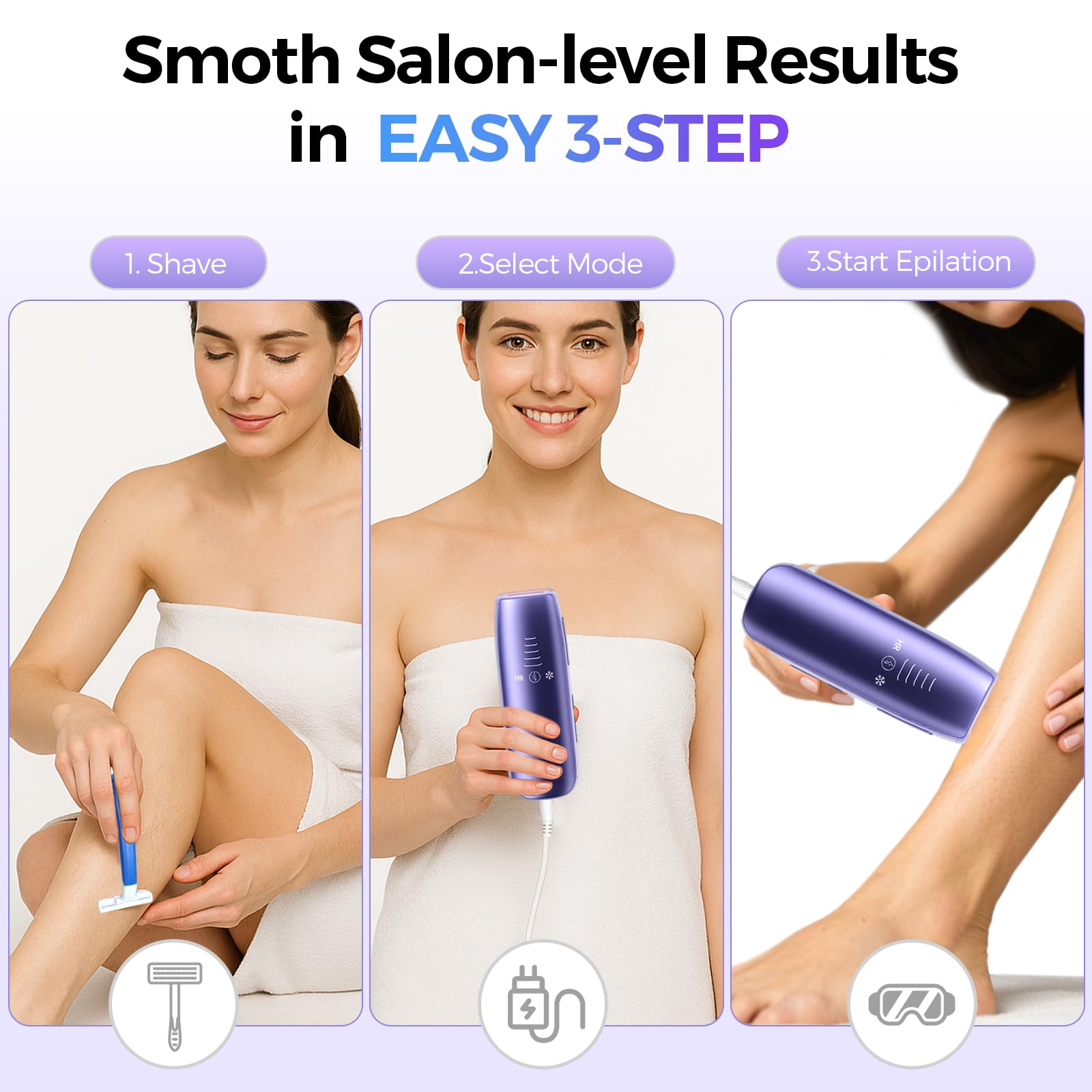 Laser Hair Removal レザーへやリモウヴァル Amazon.com: Laser Hair Removal with 5℃ Ice Cooling, Painless