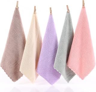 Uber World Women Girls Handkerchiefs Ultra Absorbent and Super Soft Microfiber Face Towels Pastel Colors Price In India
