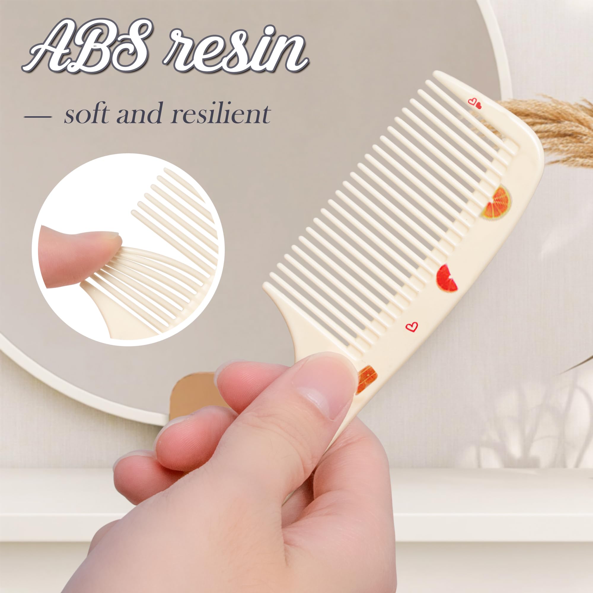 4 Pièces Brosse à Cheveux, Brosse Démêlante et Ensemble de Peignes pour Filles Garçons Coiffure Cheveux Secs et Mouillés Femmes Mignonnes Cadeau