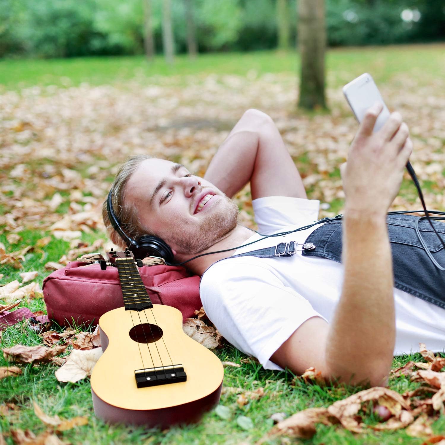 Kit Ukulele Soprano Kmise 21 Pollici In Mogano Per Principianti - Con Custodia, Accordatore E Corde D'Addario - Foto 14