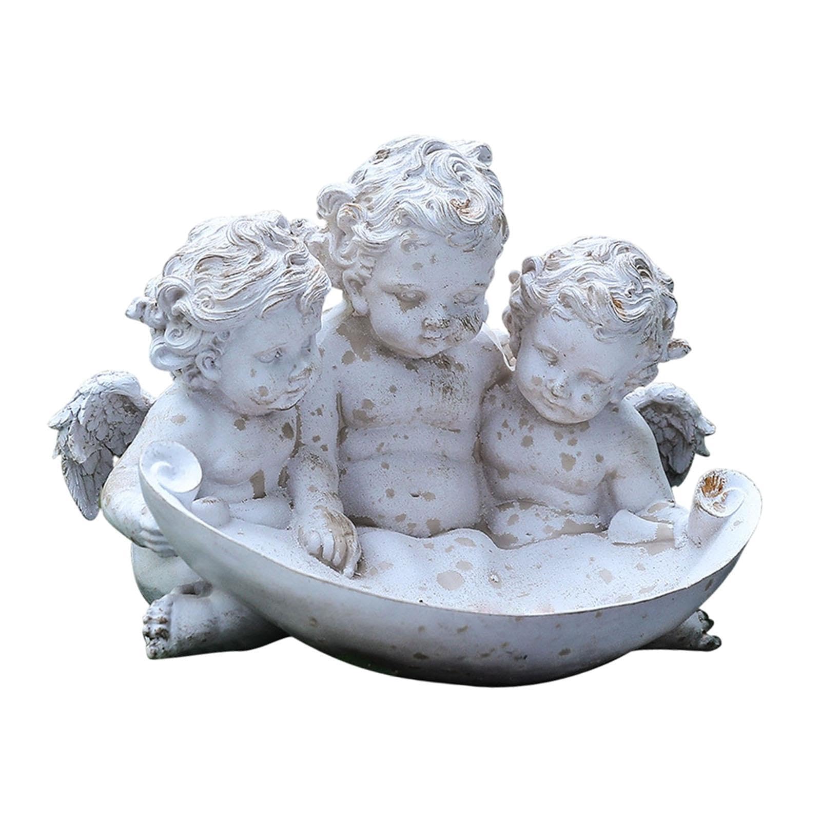 Statua di Giardino Statua Ornamento del Prato per Aree Esterne Alimentatore per Uccelli