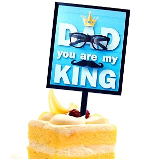 Propsicle Dad You Are My King Cake Topper Father's Day Birthday Pack of 1