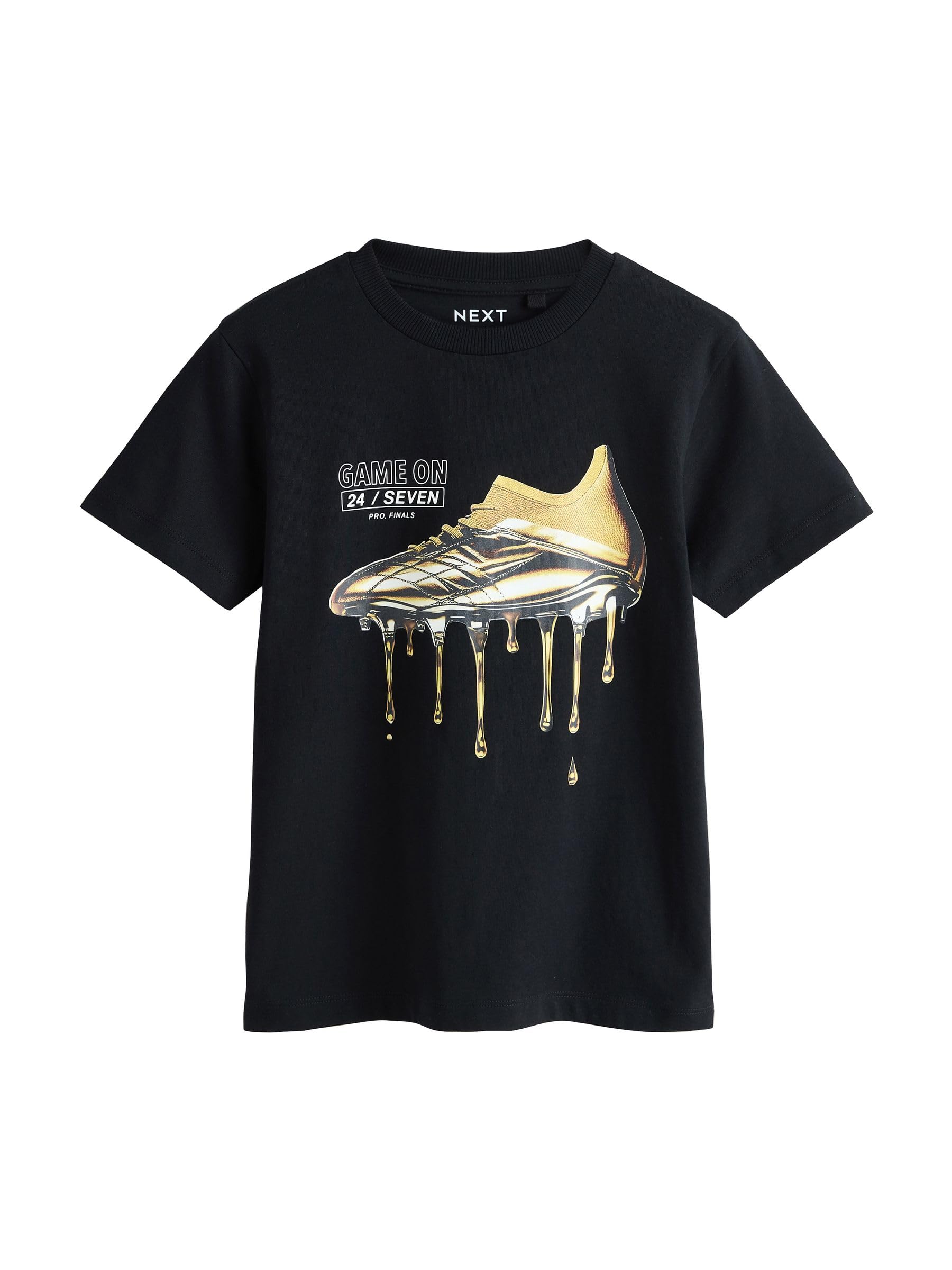NEXT Jungen Regular Fit Kurzarm-T-Shirts mit Grafik, 3er-Pack