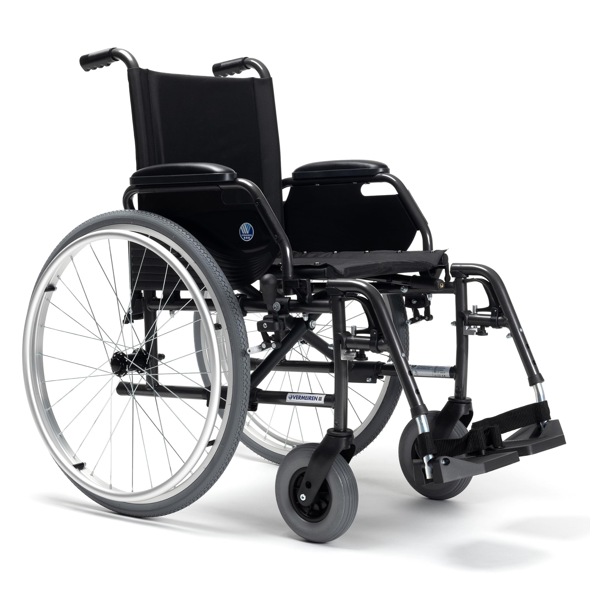 MEXPLE x VERMEIREN JAZZ S50 Premium Foldable Wheelchair, Adjustable Hands & Legs, Sturdy Frame, Flexible & Foldable, Upto130Kg Weight Capacity - Belgium Technology-image-18