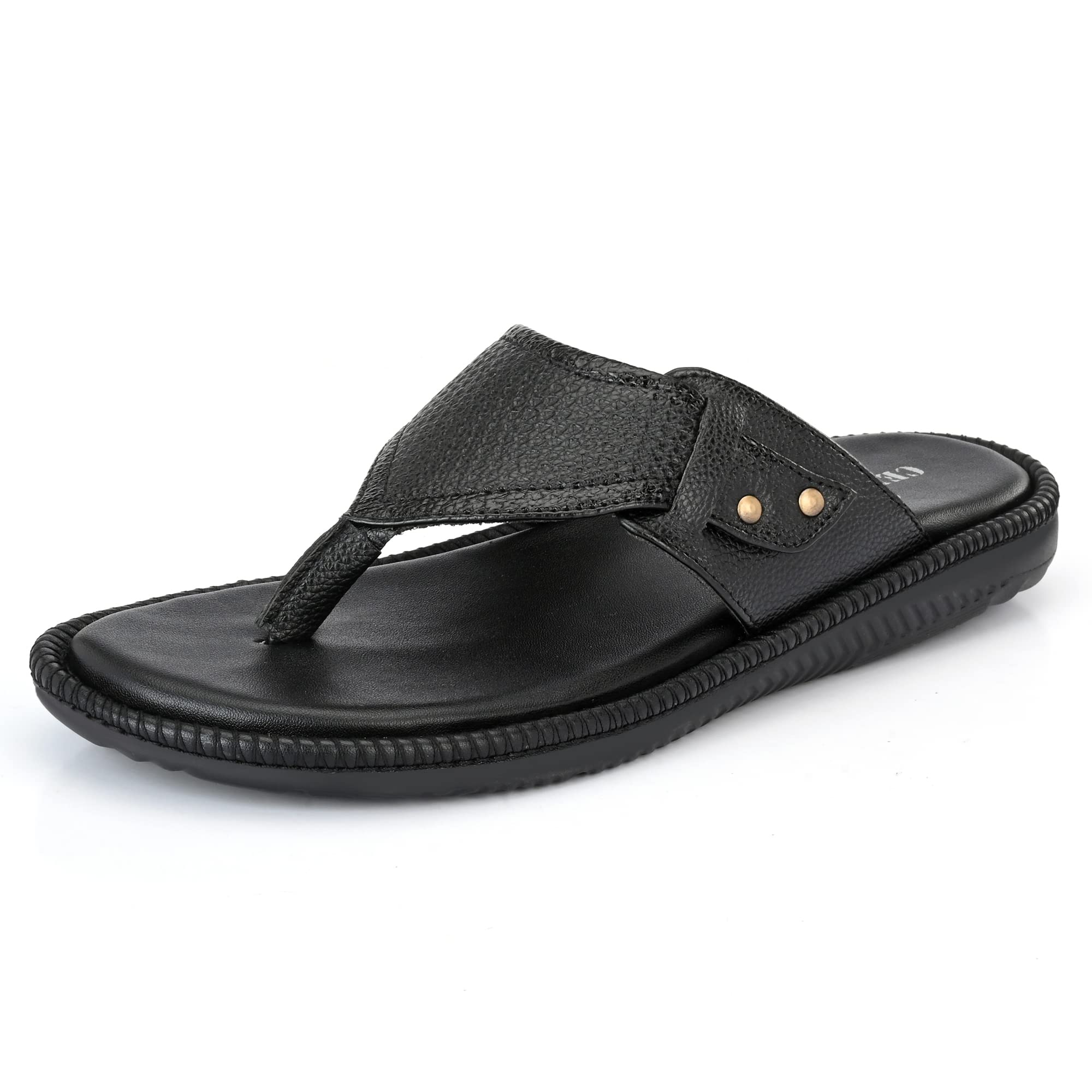 Men's Flip-Flop Slippers | Luxurious Comfort for Every Step | Slip-On Ease, Solid Design| Perfect for Beach Days, Poolside Lounging, and Casual Wear (8205)