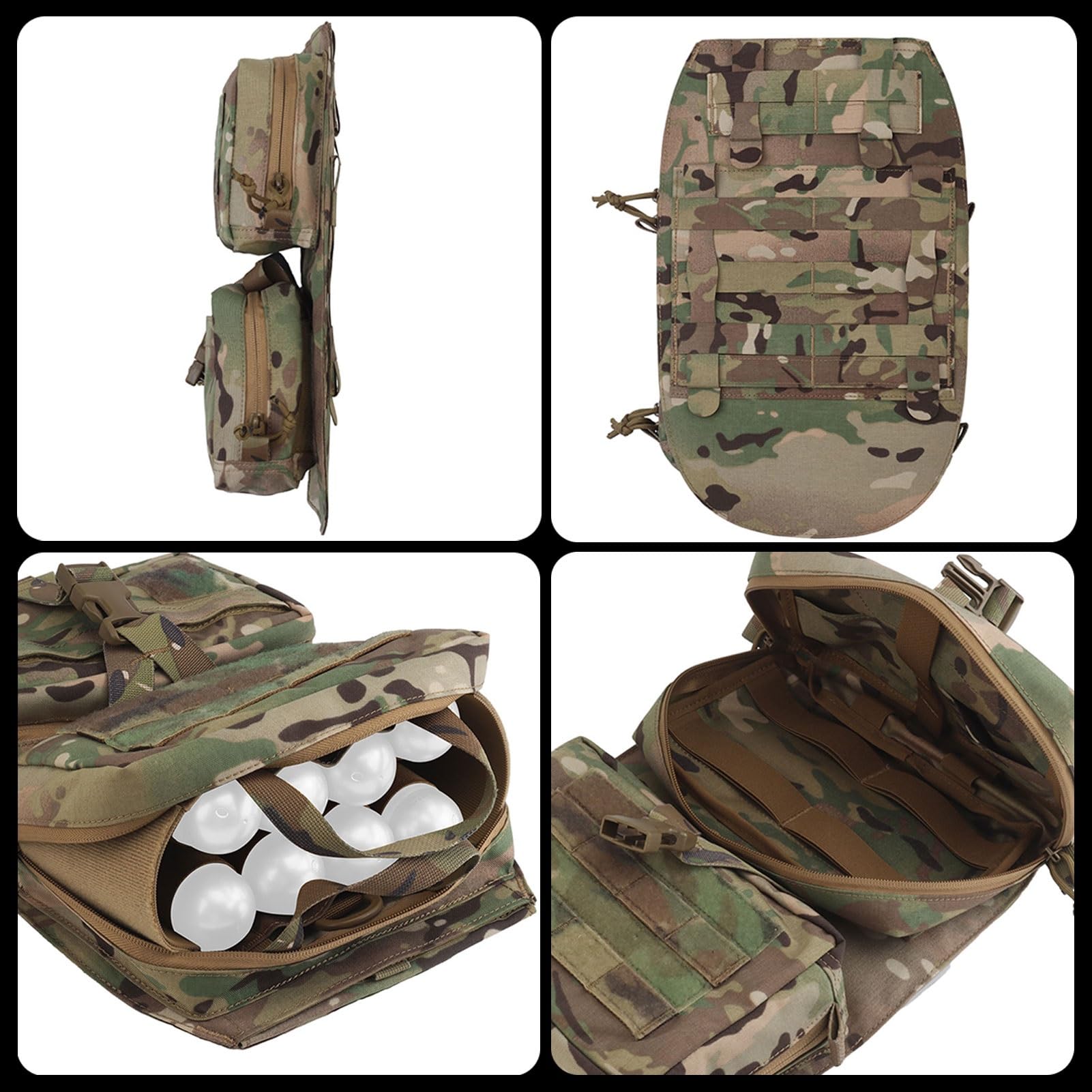 Tactical Bag Rucksack im Freien, Tactical Rucksäcke Molle Pack Männer Molle Rucksäcke für Wandern Camping Reise Rucksack Trekking