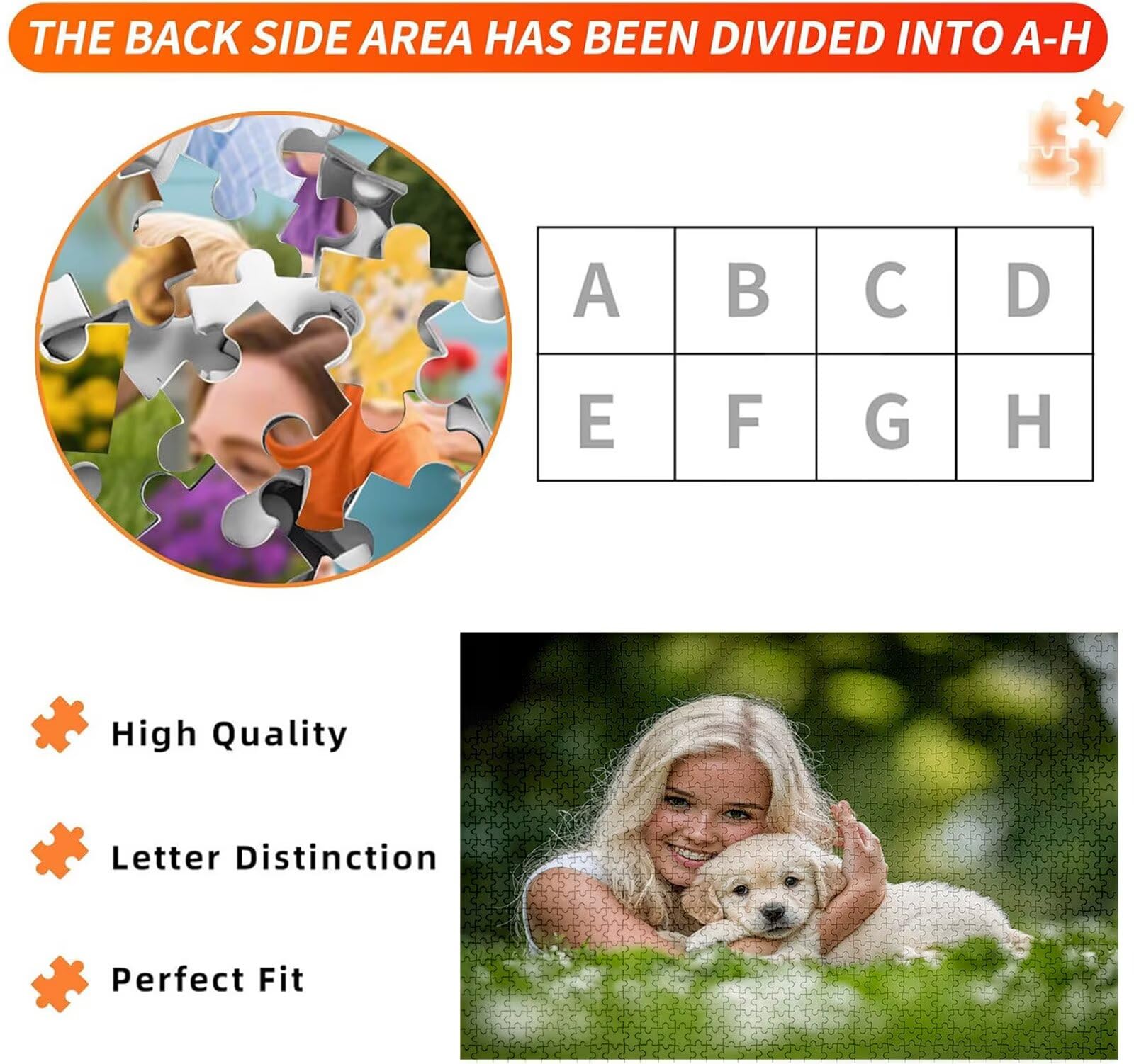 Puzzle Personalizzato con Foto e Testo 5000 Pezzi - Stampa in HD, W-5472