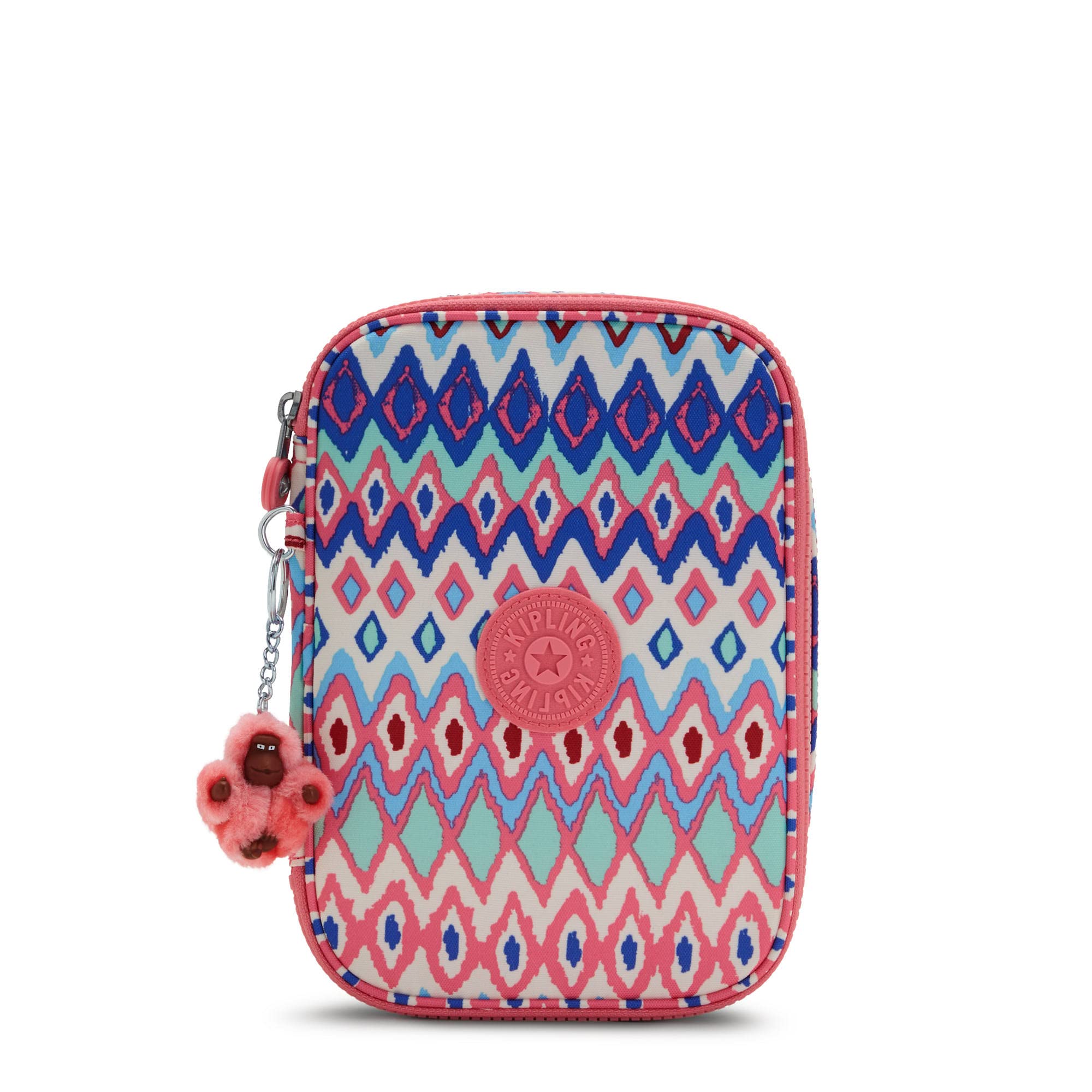 Kipling, Abstract Mix, 8.25''L x 6''H x 2''D, Women’s 100 Pens Printed Case, Organize Accessories, Art Supplies, Makeup, Travel Organizer