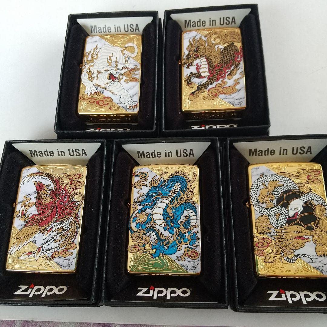 ZIPPO 白虎.鳳凰.青龍.麒麟.白蛇.亀セット 送料無料