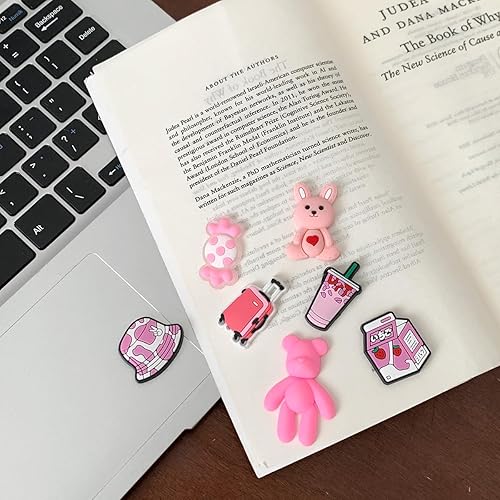 Miniatura 3 de Dijes de flores para niñas, dijes de mariposa y letras, dijes de margaritas para adultos, perfectos para regalos lindos de niña (coloridas flores de